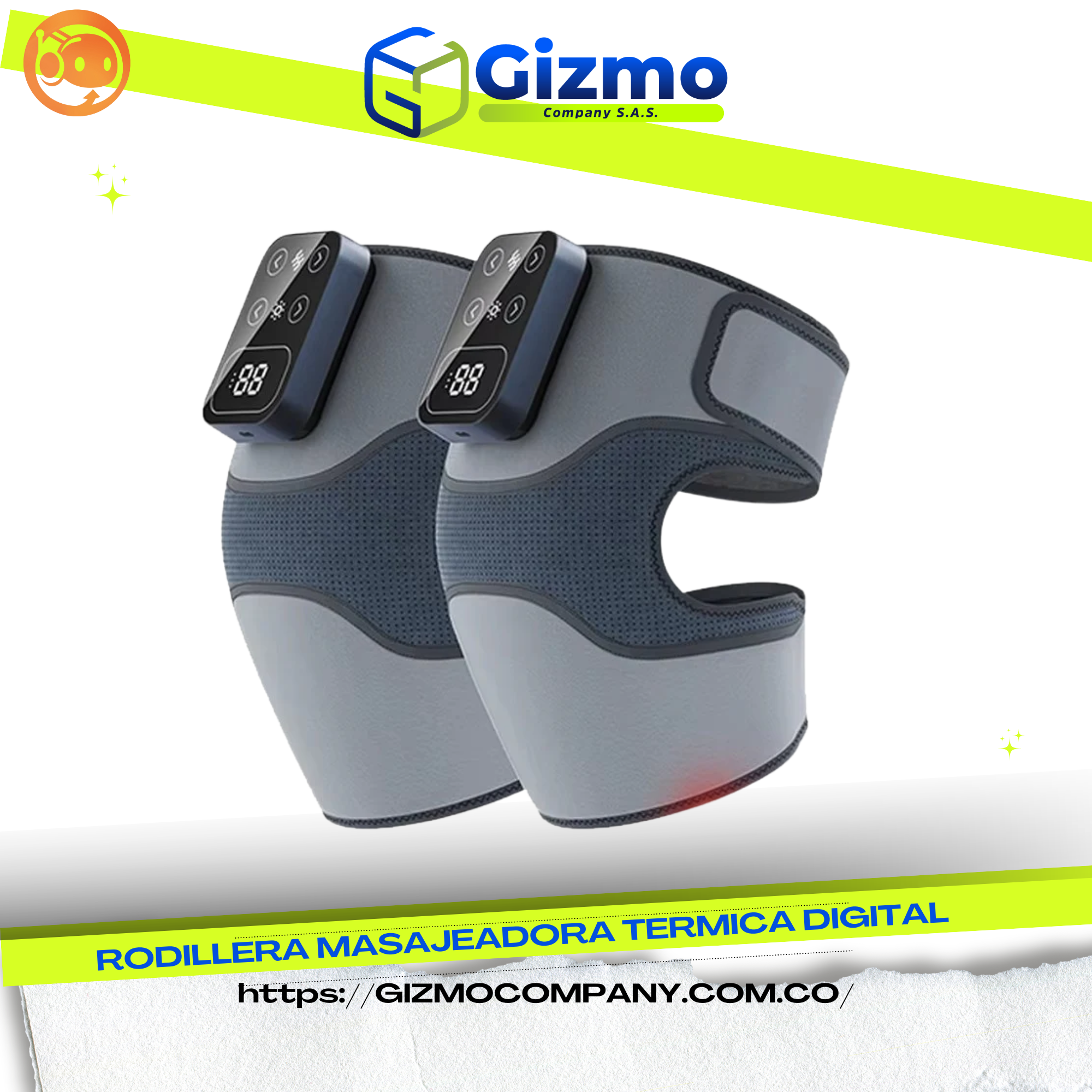 Rodillera Térmica Digital Ajustable